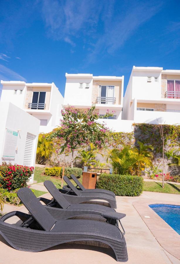 Casa En Privada Frente A La Playa Con Alberca! Villa Mazatlan Bagian luar foto