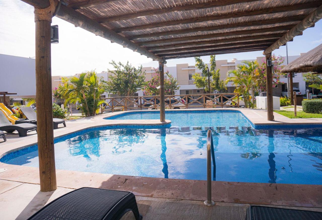 Casa En Privada Frente A La Playa Con Alberca! Villa Mazatlan Bagian luar foto