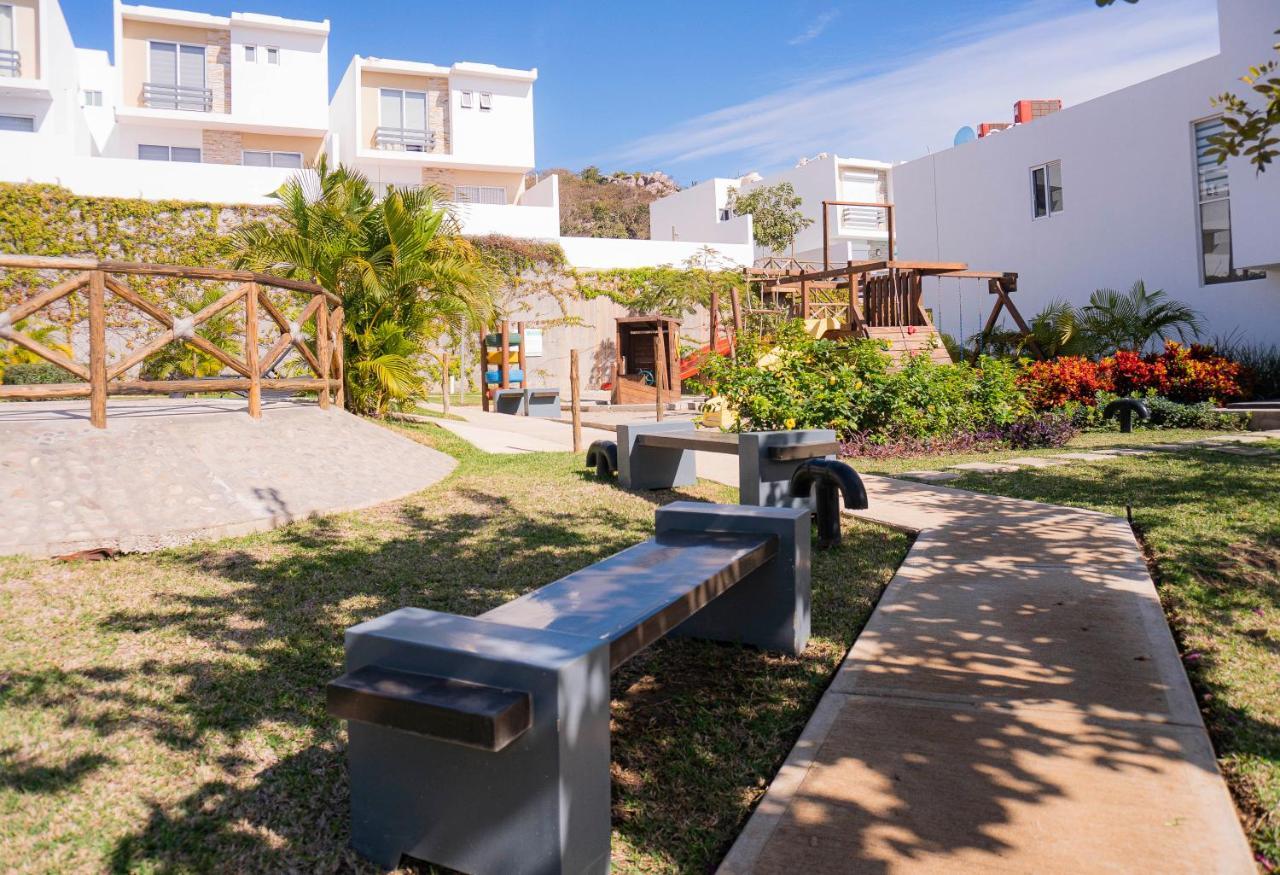 Casa En Privada Frente A La Playa Con Alberca! Villa Mazatlan Bagian luar foto